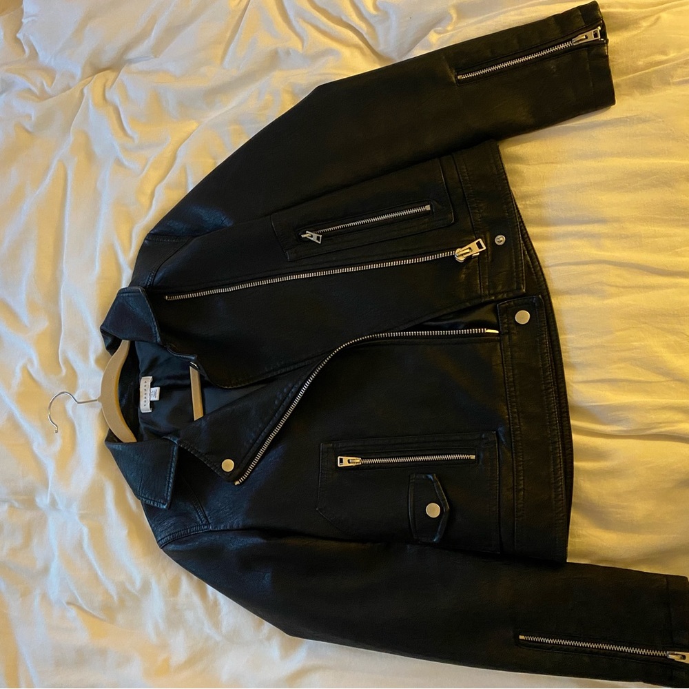 Topshop Faux Leather Jacket